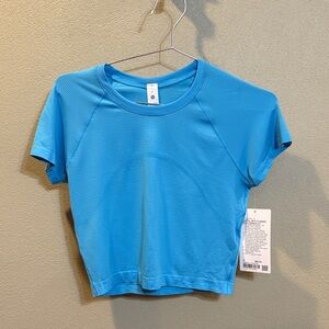 Lululemon Athletica Blue Crop Top